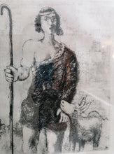 Load image into Gallery viewer, Marc Chagall: A 1954 pencil signed etching of Joseph, A Shepherd