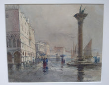 Load image into Gallery viewer, Emily Bibbens Warren, Anglo-Canadian 1869-1956: St. Mark's Square Venice. Watercolour.