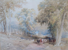 Load image into Gallery viewer, George Fowler Jones, Scottish 1818-190, Near Bolton Abbey, Yorkshire. Watercolour.