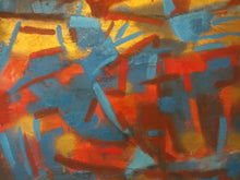 Load image into Gallery viewer, Graham Benton Oil/Metalic Gold 2011 Abstract Composition on canvas