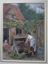Load image into Gallery viewer, Henry John Johnson, English 1826-1884: The Well. Watercolour