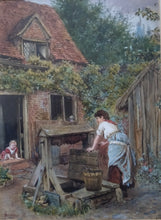 Load image into Gallery viewer, Harry John Johnson, English artist 1826-1884. At the Well. Birmingham artists. Gunnersbury arts Ltd.