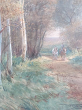 Load image into Gallery viewer, Henry Charles Fox, British 1855-1929. The Return From Market. Watercolour