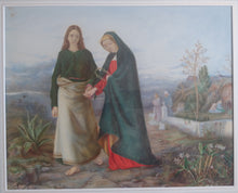 Load image into Gallery viewer, Sir Hubert von Herkomer CVO, RA 1849-1914: Christ Meets Mary Magdalen After The Resurrection. Watercolour.