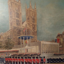 Load image into Gallery viewer, Claude Bendall (British 1891-1970) The Coronation Procession of Queen Elizabeth II. Gunnersbury Arts Ltd.