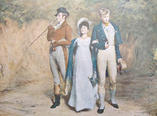 Load image into Gallery viewer, Etching: John Pettie RA Two Strings to Her Bow late 19th century colour print