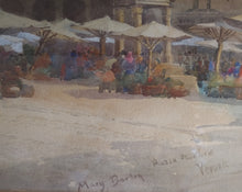 Load image into Gallery viewer, Mary Georgina Barton, Irish 1861-1949. Piazza delle Erbe, Verona. Watercolour.