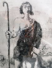 Load image into Gallery viewer, Marc Chagall: A 1954 pencil signed etching of Joseph, A Shepherd
