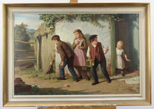 Load image into Gallery viewer, Matthias Robinson (British flourished 1856-1884) Children at Play
