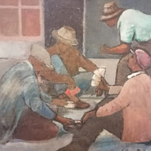 Load image into Gallery viewer, Soweto Card Players by Sylvia Molloy (1914-2008)
