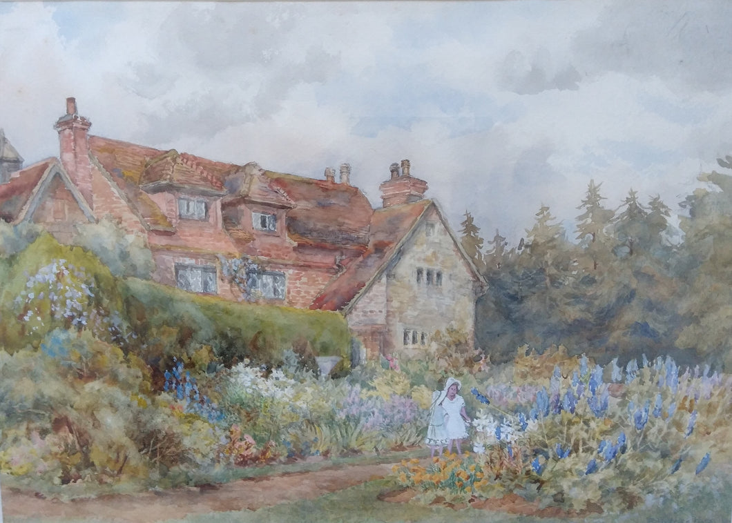 Beatrice Parsons British 1869-1955 House and Garden watercolour