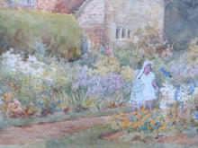 Load image into Gallery viewer, Beatrice Parsons British 1869-1955 House and Garden watercolour
