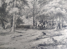 Load image into Gallery viewer, David Charles Read, British 1790-1851 dry point etching Lyndhurst, New Forest. Gunnersbury Arts Ltd.
