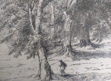 Load image into Gallery viewer, David Charles Read, British 1790-1851 dry point etching Lyndhurst, New Forest.
