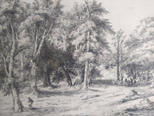 Load image into Gallery viewer, David Charles Read, British 1790-1851 dry point etching Lyndhurst, New Forest.
