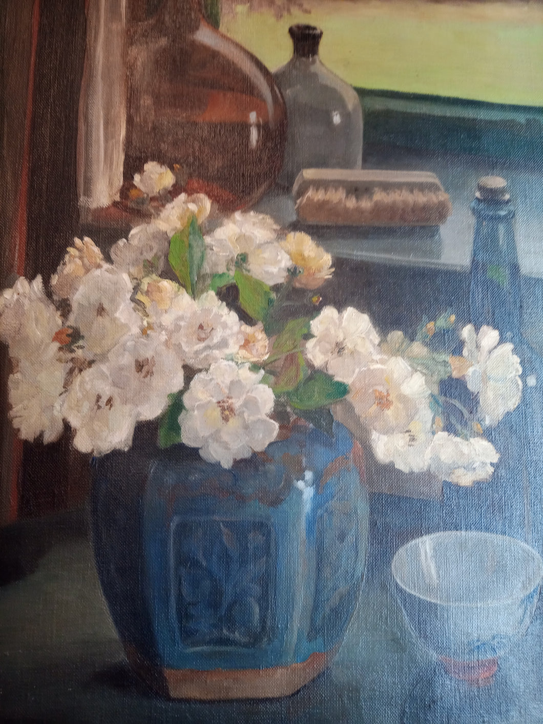 Still Life of Flowers and Chinese Porcelain