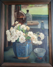 Load image into Gallery viewer, Still Life of Flowers and Chinese Porcelain
