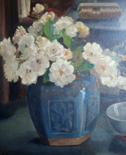 Load image into Gallery viewer, Still Life of Flowers and Chinese Porcelain
