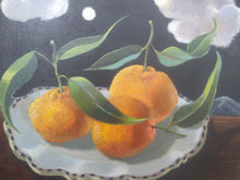 Load image into Gallery viewer, Eleanor Fein Untitled still life of oranges on a plate, oil on canvas
