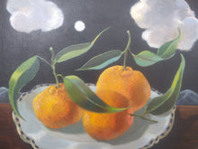 Load image into Gallery viewer, Eleanor Fein Untitled still life of oranges on a plate, oil on canvas
