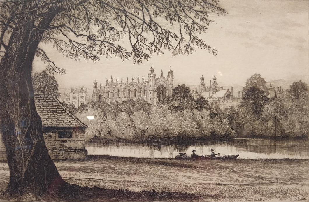 Edward John Burrow Eton College from The Island