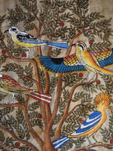 Load image into Gallery viewer, Modern Egyptian watercolour and gouache on papyrus of exotic birds. Gunnersbury Arts Ltd.
