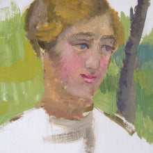 Load image into Gallery viewer, Florence May Asher 1888-1977 Oil Sketch of a Young Woman
