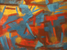 Load image into Gallery viewer, Graham Benton Oil/Metalic Gold 2011 Abstract Composition on canvas
