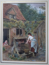 Load image into Gallery viewer, Henry John Johnson, English 1826-1884: The Well. Watercolour
