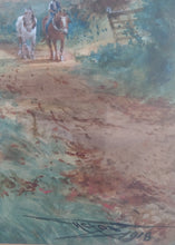 Load image into Gallery viewer, Henry Charles Fox, British 1855-1929: Return From Market. Watercolour.
