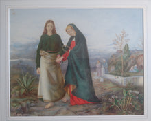 Load image into Gallery viewer, Hubert von Herkomer, Anglo German 1849-1914. Christ Meets Mary Magdalen after The Resurrection. Watercolour.
