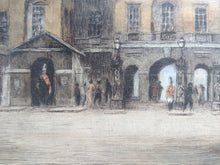 Load image into Gallery viewer, Horse Guards by and after Edward King with Eugene Tily: etching in colours
