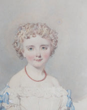 Load image into Gallery viewer, Kenneth MacLeay RSA, RSW, Scottish 1802-1878: Portrait of a Young Girl. Watercolour
