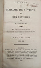 Load image into Gallery viewer, Letters of Madame de Sevigne to Her Daughter and Friends
