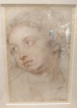 Load image into Gallery viewer, Peter Paul Rubens: an antique print after the Old Master drawing Head of a Woman
