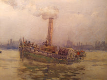 Load image into Gallery viewer, Rose Champion de Crespigny, British1859-1935: The Pool of London. Watercolour.
