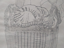 Load image into Gallery viewer, Sheila Horton, British 20th Century, born 1926: Fred Asleep. Artist Proof etching.
